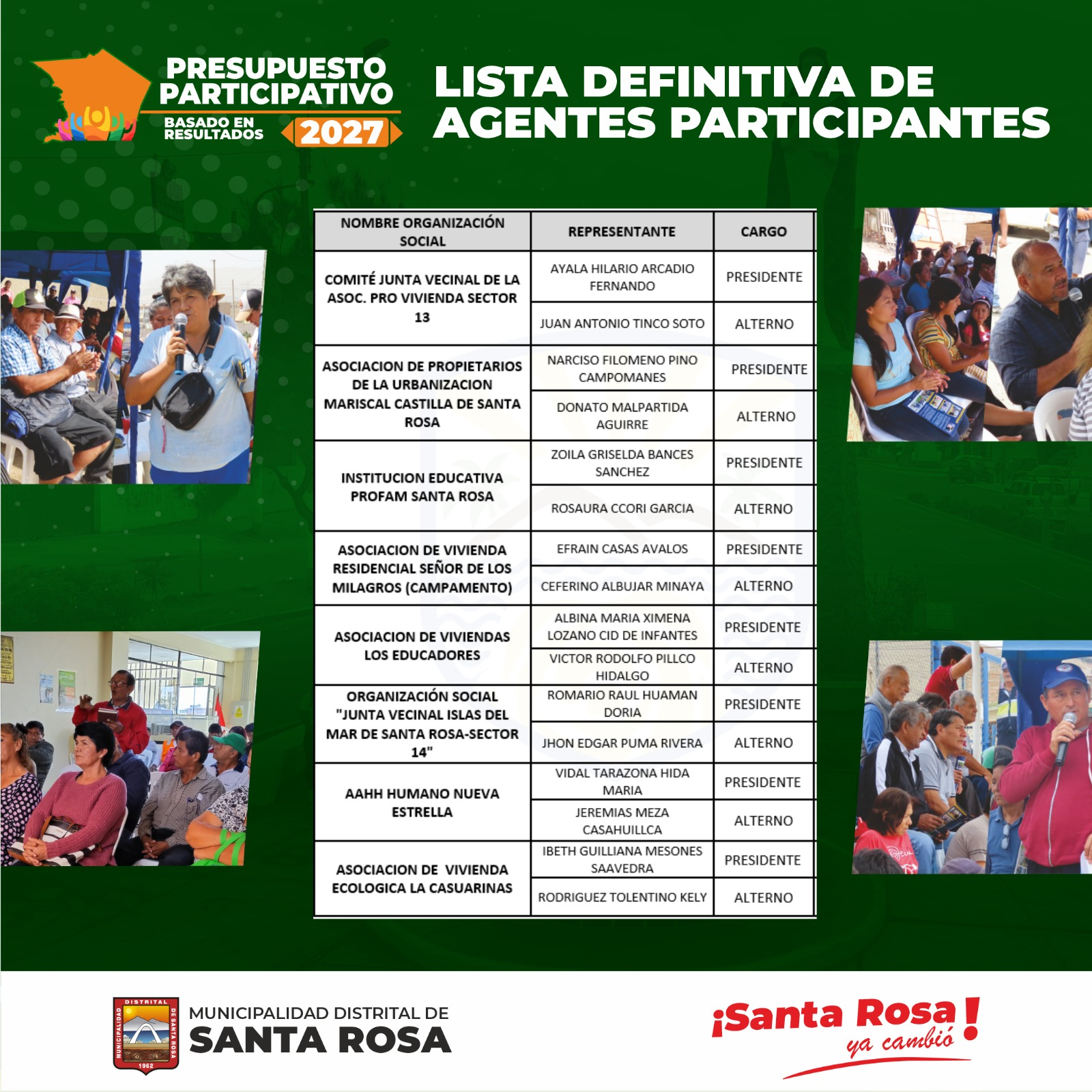 Anuncio Municipalidad de Santa Rosa